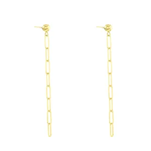 Tara Paper Clip Drop Earrings