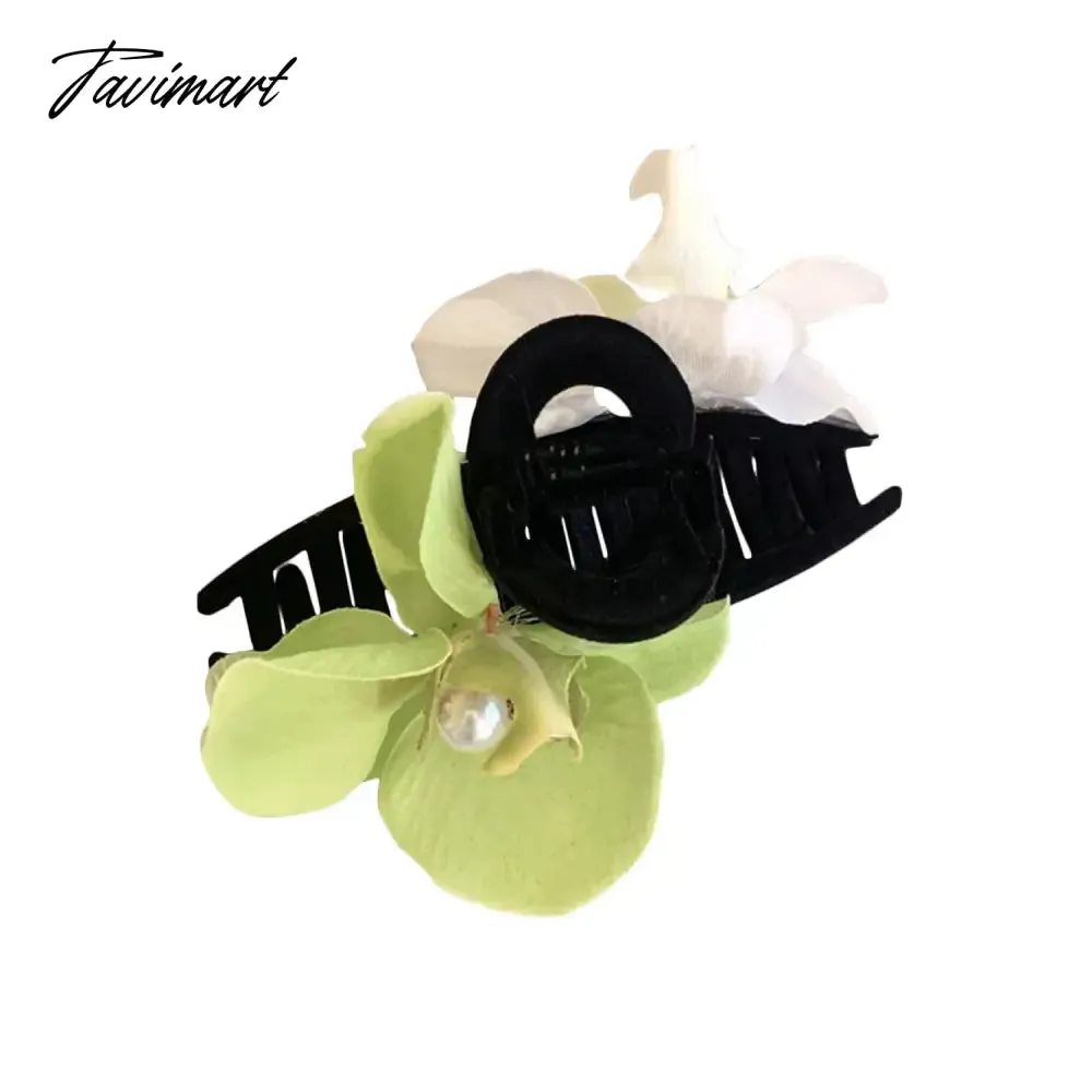 TAVIMART  -  New Butterfly Orchid Flower Hair Clip Claw Women Ladies Fairy Flower Side Clips Headwear Hairpin Barrette Hair Accessories