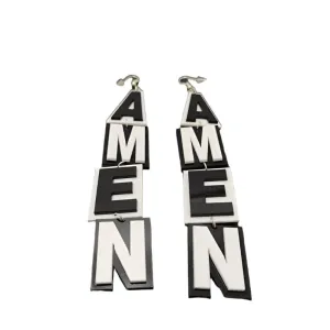 TEEK - Long Dangle AMEN Earrings