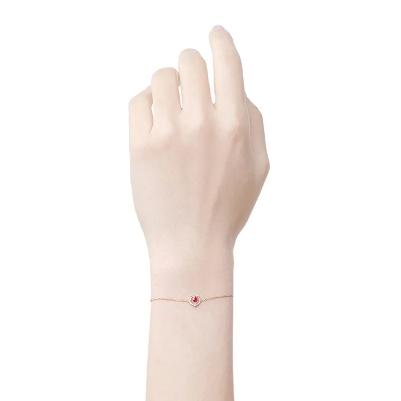 THIALH - CONCERTO - 18K Rose Gold Ruby Bracelet