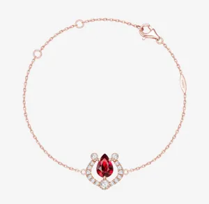 THIALH - CONCERTO - 18K Rose Gold Ruby Bracelet