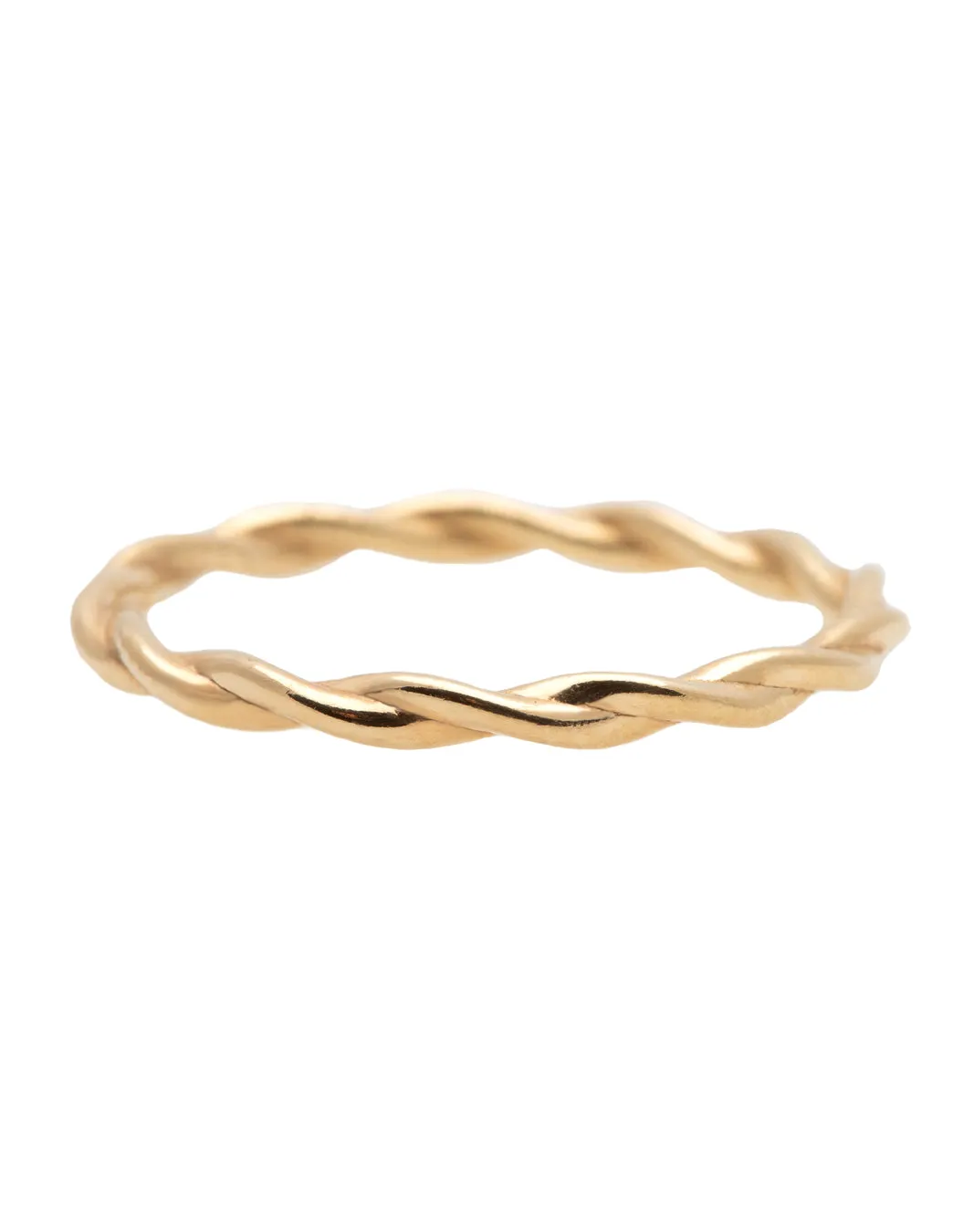 Tiny Braid Gold Ring