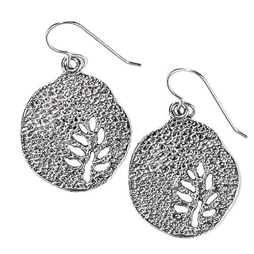 Tree Branch Disc Dangle Earrings