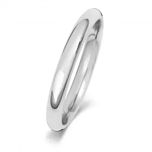 Wedding Band Platinum Trad Court 2.5mm-1.4 Wedding  Ring WP162M