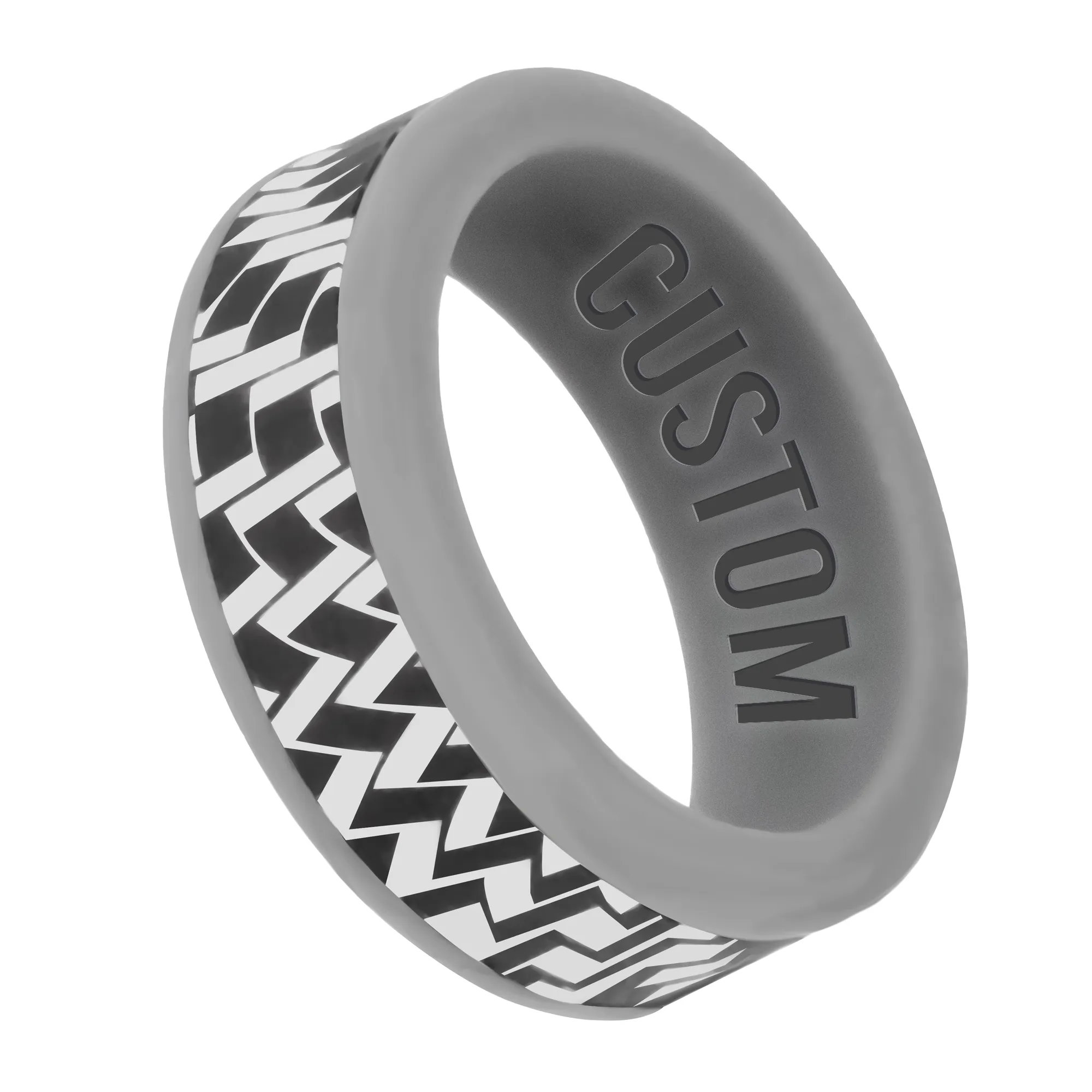 Wildfire Personalized Silicone Carbon Fiber Ring